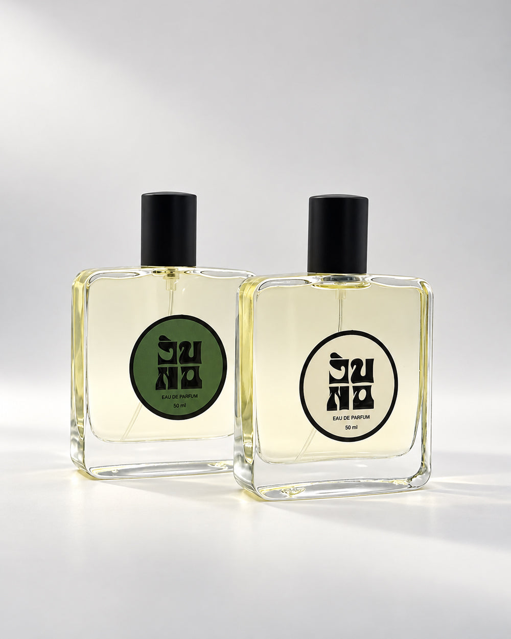 JUNO Perfect Combo with MOJO and GOYA Eau de parfum bottles